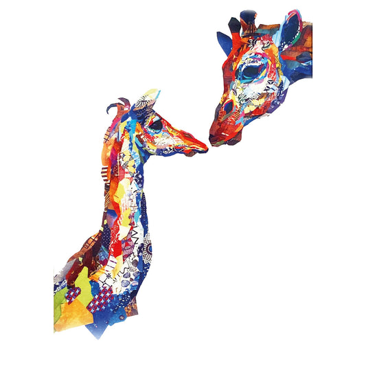 Zoe Mafham collage animale giraffe a colori Cape Best