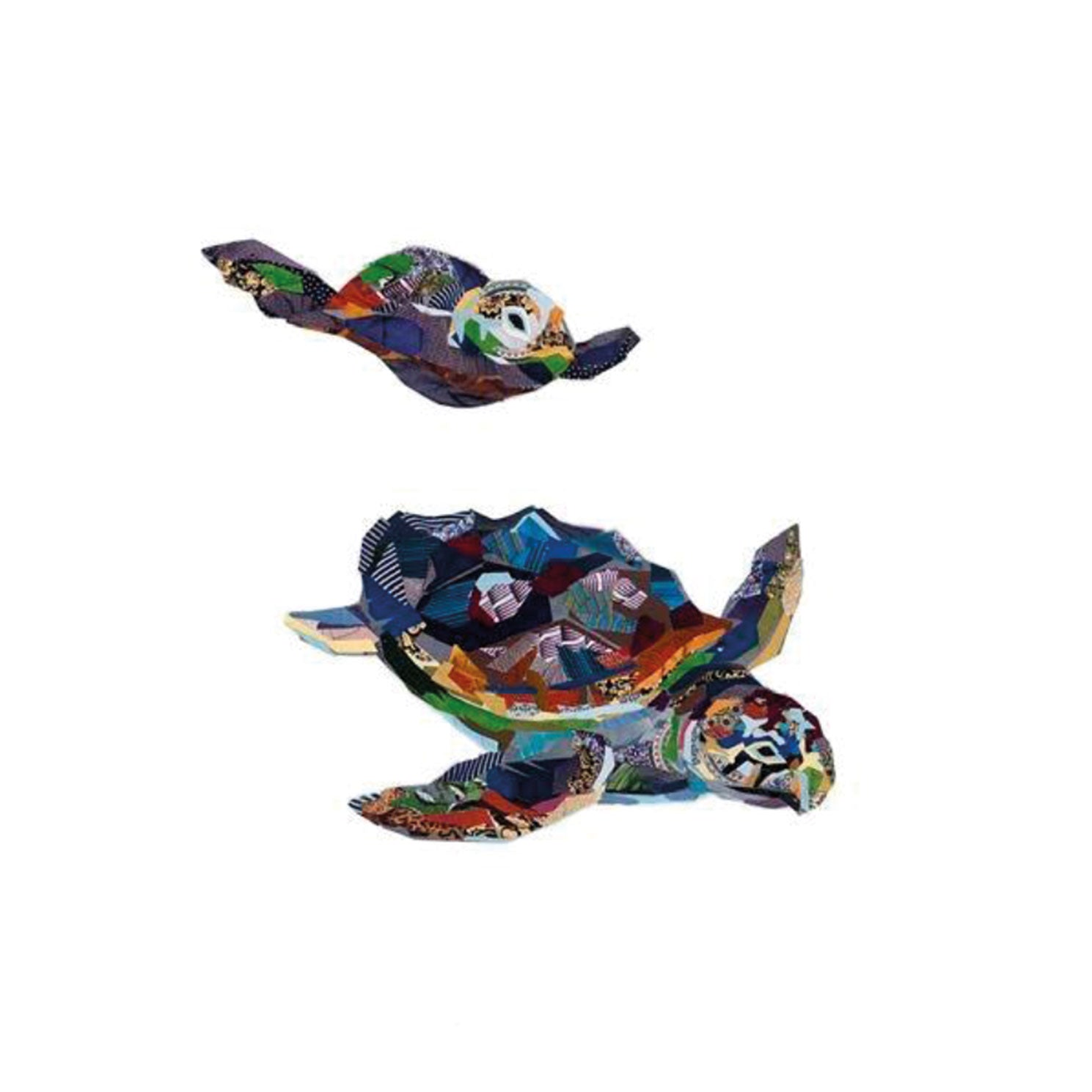 Zoe Mafham collage animali tartarughe a colori Cape Best